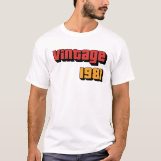 43歳のギフト男性の女性ヴィンテージ1981 43誕生 Tシャツ
