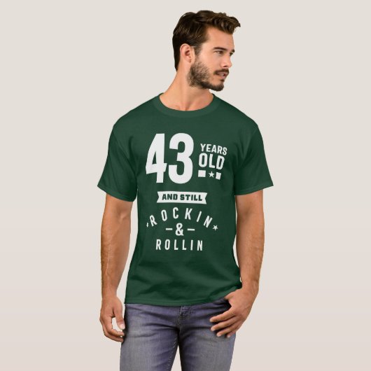 43歳のギフト |第43誕生日ギフトアイディア Tシャツ (正面フル)