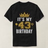 43歳の男Anのための私の43誕生日ギフトである Tシャツ (デザイン正面)