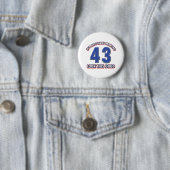 43歳の誕生日のデザイン 缶バッジ (インサイチュ)
