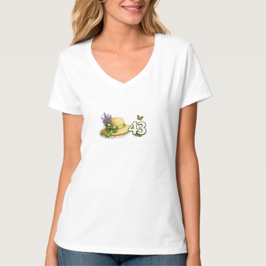 43歳の誕生日ガーデナー・植物愛好家シャツ Tシャツ (正面)