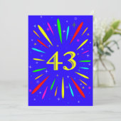 43歳の誕生日パーティーの招待状の爆発 招待状 (スタンド正面)