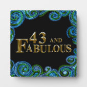 43歳の誕生日 フォトプラーク (正面)