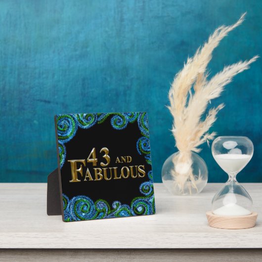 43歳の誕生日 フォトプラーク (インサイチュ)