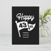 43歳の誕生日 - 43回目の誕生日 面白いプレゼント 招待状 (スタンド正面)