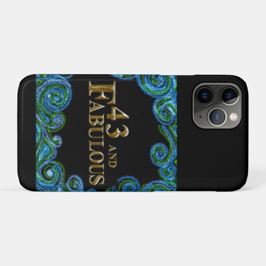43歳の誕生日 Case-Mate iPhoneケース (裏面(横))