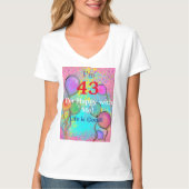 43歳の誕生日 Tシャツ (正面)