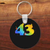 43歳ガールズ43誕生日 キーホルダー (正面)
