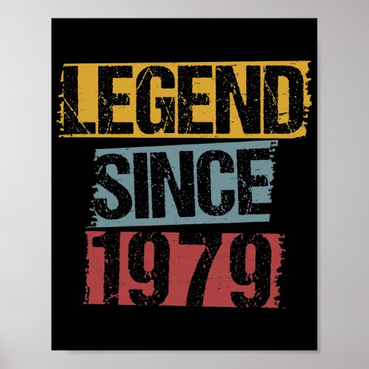 43歳ヴィンテージ1979 43誕生日 ポスター (正面)