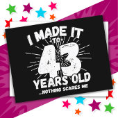 43歳皮肉なミーム面白い43歳の誕生日 ポストカード