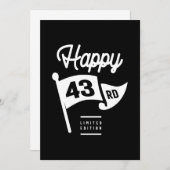 43歳 – 43誕生日ギフトおもしろい サンキューカード (正面/裏面)