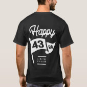43歳 – 43誕生日ギフトおもしろい Tシャツ (裏面)