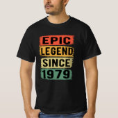 43歳Bday 1979 Epic Legend 43誕生日 Tシャツ (正面)