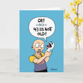 43番目の誕生日拒否 カード (黄色い花)