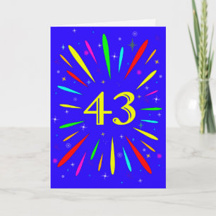 43番目の誕生日爆発カード カード