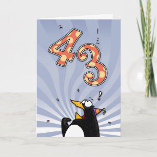 43番目の誕生日 – ペンギンサプライズカード カード