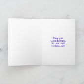 43番目の誕生日:Red Digital Clockスタイル「43」 +名前 カード (内部)