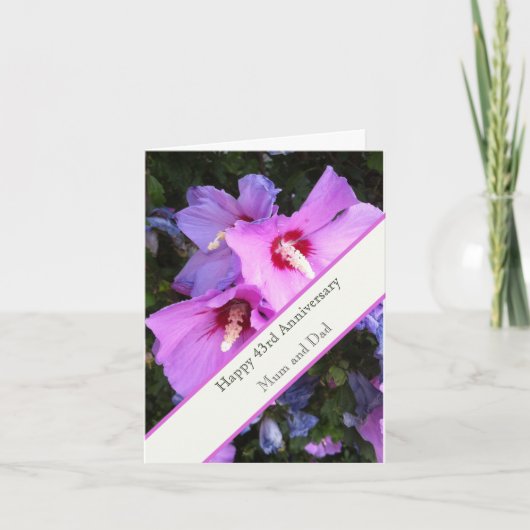 43結婚周年 カード (正面)