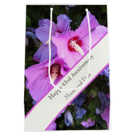 43結婚周年 ミディアムペーパーバッグ (裏面)