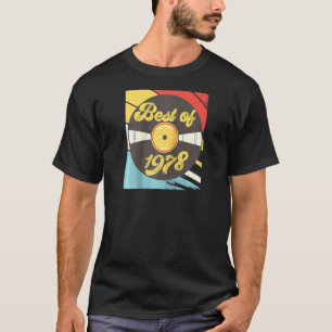 43誕生日レコードヴィンテージ1978ラグラン Tシャツ