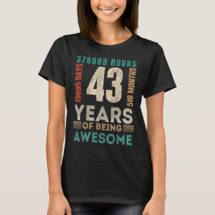 43誕生日時間日月43歳1日 Tシャツ