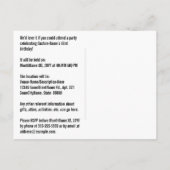 43誕生日-おもしろい花火、レインボールック"43" ポストカード (裏面)