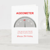 43誕生日、Ageometer 読's カード (正面)