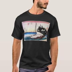43.桑名宿、広重桑名宿、広重、浮世絵 Tシャツ