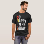 43 Today 43誕生日 Tシャツ (正面フル)