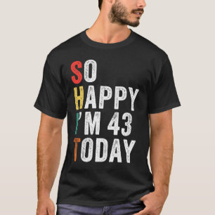 43 Today 43誕生日 Tシャツ