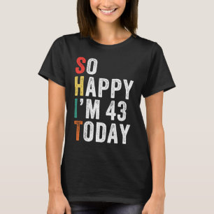 43 Today 43誕生日 Tシャツ