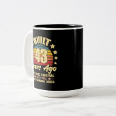 43 Years Ago All Parts Original 43th Birthday ツートーンマグカップ (正面左)