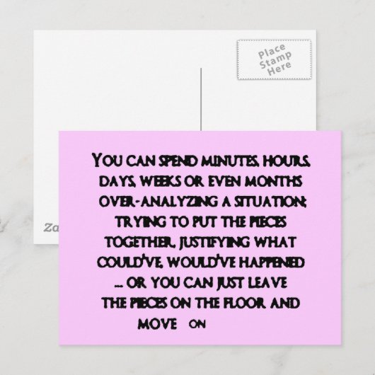 43c2aef0f悲しい崩壊 ポストカード (正面/裏面)