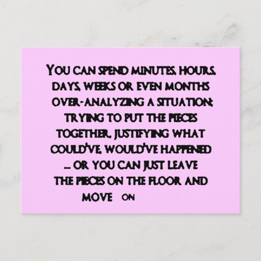 43c2aef0f悲しい崩壊 ポストカード (正面)