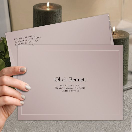 43rd Anniversary Soft Blush Orchid 招待状