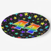 44イベントはっきりした:,おもしろい,カラフル Rainbow 44 ペーパープレート (アングル)