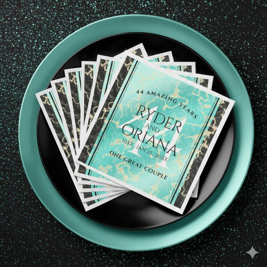 44エレガントターコイズ結婚記念日