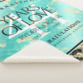 44エレガントターコイズ結婚記念日 シェルパブランケット (3/4)