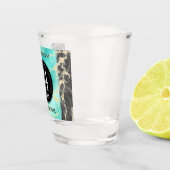 44エレガントターコイズ結婚記念日 ショットグラス (右)