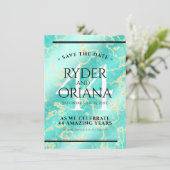 44エレガントターコイズ結婚記念日 セーブザデート (スタンド正面)