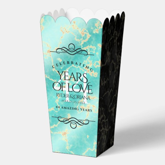 44エレガントターコイズ結婚記念日 フェイバーボックス (裏面)