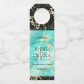 44エレガントターコイズ結婚記念日 ボトルネックタグ (正面)