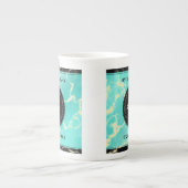 44エレガントターコイズ結婚記念日 ボーンチャイナマグカップ (正面)