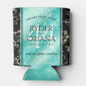 44エレガントターコイズ結婚記念日 缶クーラー (裏面)