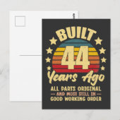 44年前の純正パーツ 44歳の誕生日 ポストカード (正面/裏面)
