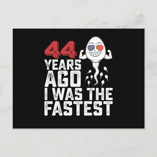 44年前の誕生日 私は最速だった ポストカード (正面)