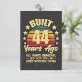 44年前 オールパーツオリジナル 44歳の誕生日 招待状 (スタンド正面)