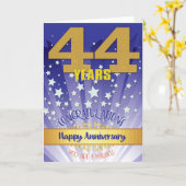 44年回復記念日 太字数字 カード (黄色い花)