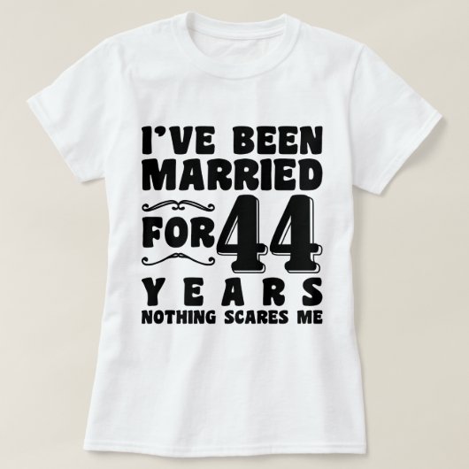 44年間の結婚生活を共に歩んだカップル Tシャツ (デザイン正面)