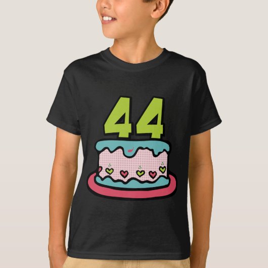 44歳のお誕生日ケーキ Tシャツ (正面)